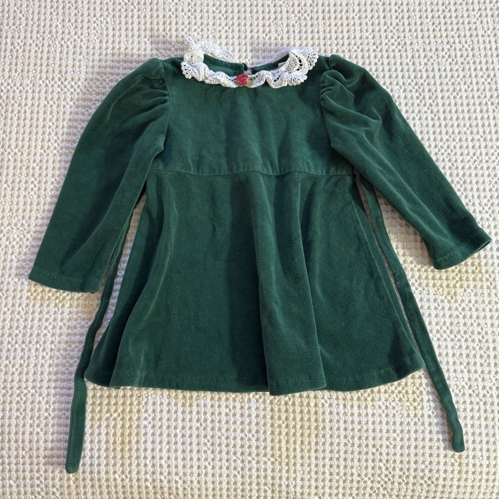 Vintage Velvet Girls Dress